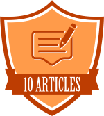 Blogger badge - 開発者コミュニティで10件以上の記事を投稿した