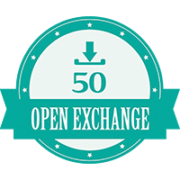 Popular App badge - あなたのOpen Exchangeアプリケーションに対するダウンロードが50件に達した